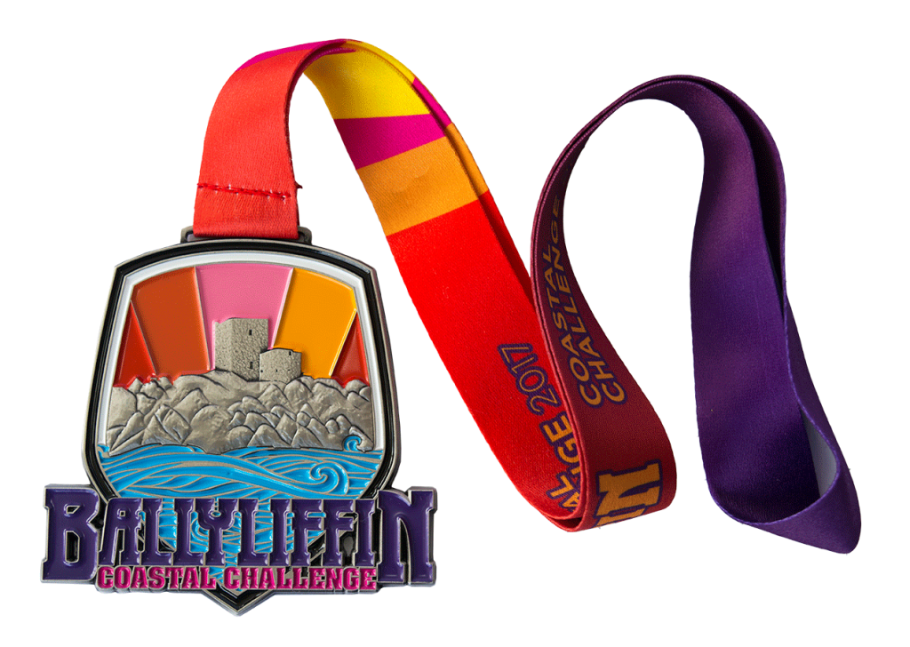Ballyliffin Medal Enamel Filled full colour lanyard